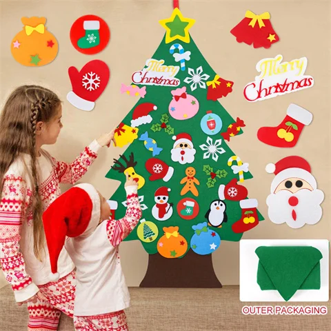 It is the best DIY felted Christmas ornaments.
helpful for young children's hand-eye coordination training, fine motor skills, and color recognition. At the same time develop their imagination and problem-solving skills.