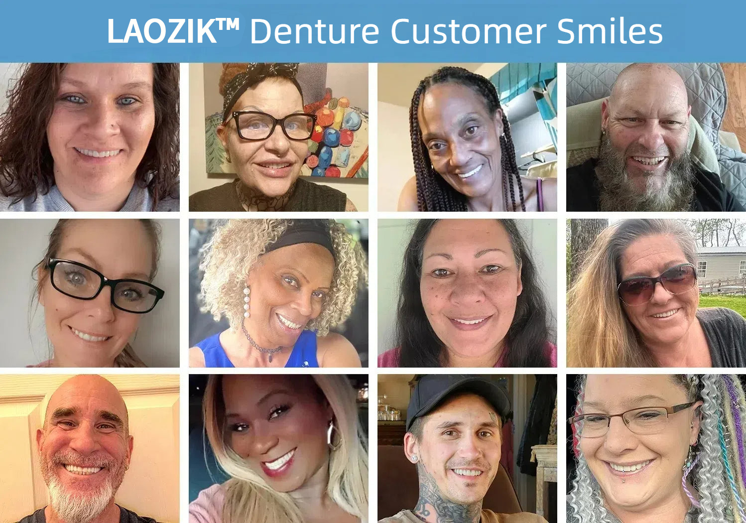 LAOZIK™ Custom-Fit Functional Dentures — Perfectly Fitted in Minutes at Home