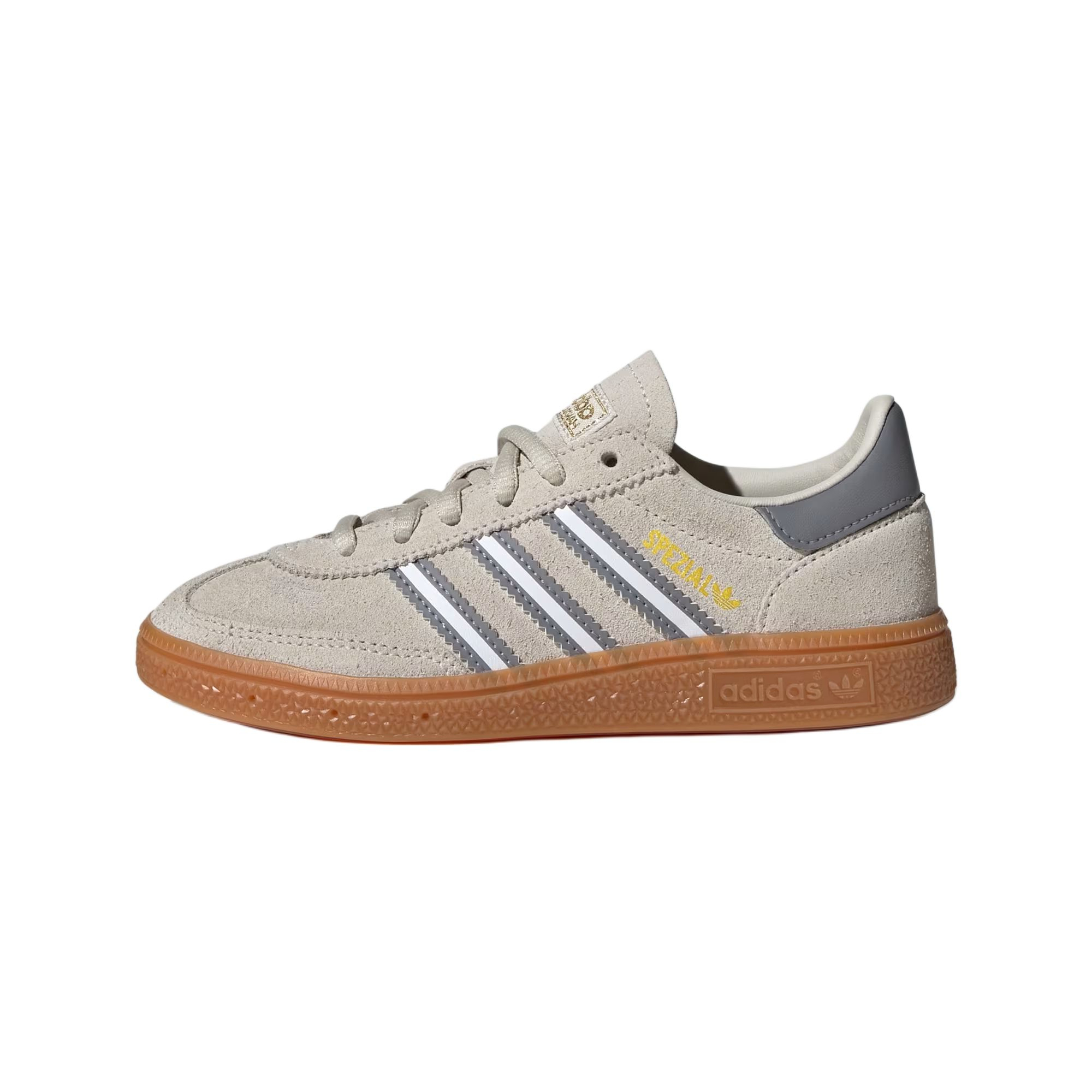 Adidas Originals HANDBALL SPEZIAL Abrasion Resistant Low Top Kids' Training Shoes Gray Kids'