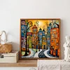 Diamond Painting-DIY Full Round Drill Abstract Street House