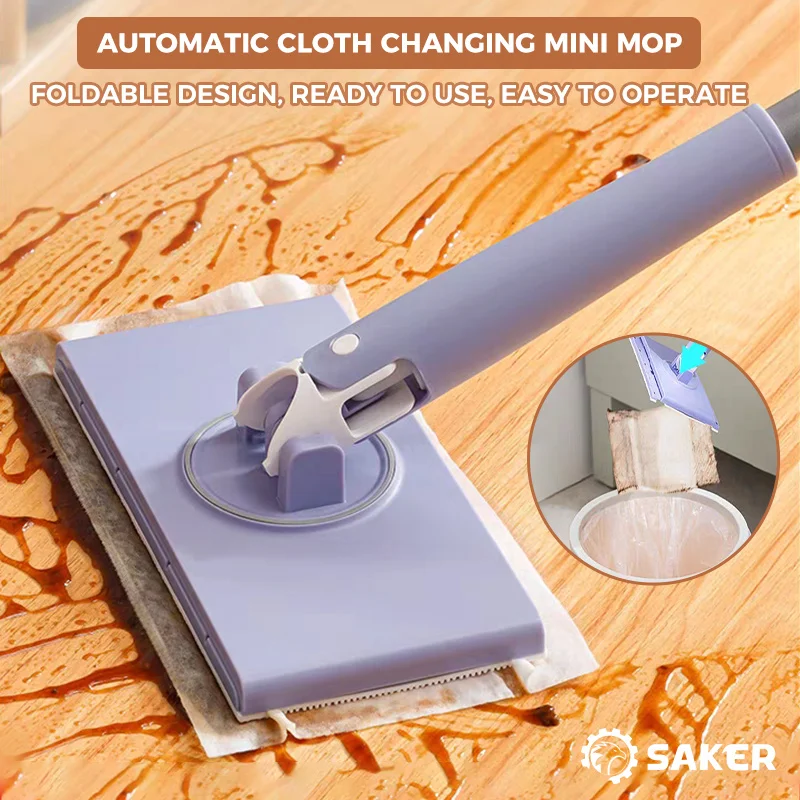 SAKER&reg; Automatic Cloth Changing Mini Mop
