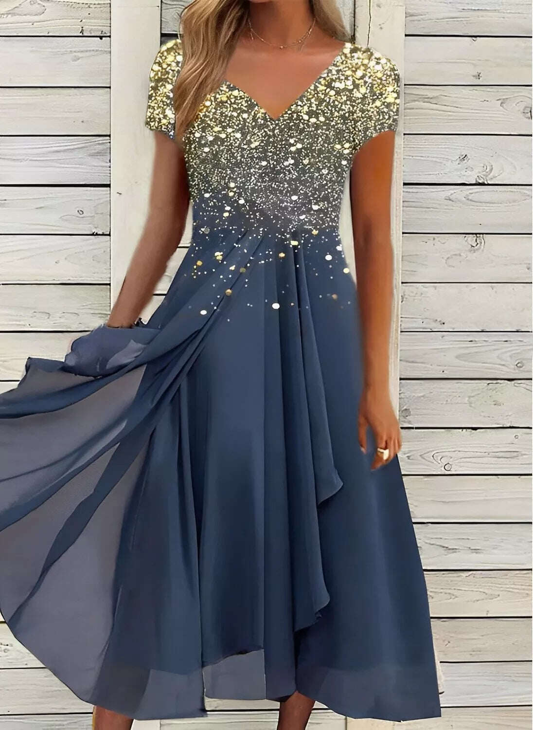 Verão 2025 Vestido Floral Longo Boémio Boémio