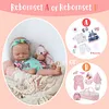 Handmade Baby Doll Girl Mae 20'' Realistic Soft Silicone Vinyl Reborn Asleep Baby Doll Set, Gift for Kids - RBBI-Myrebornbabydoll&reg; Myrebornbabydoll&reg;