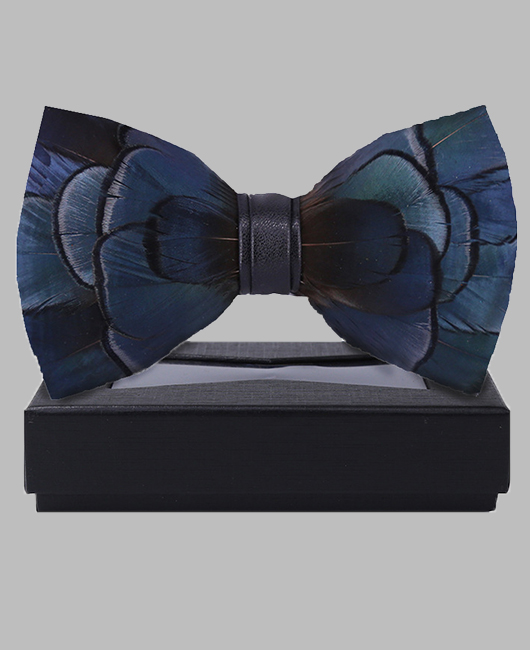 Wedding Birds Feathers Brooch & Bow Tie 2Pcs Set