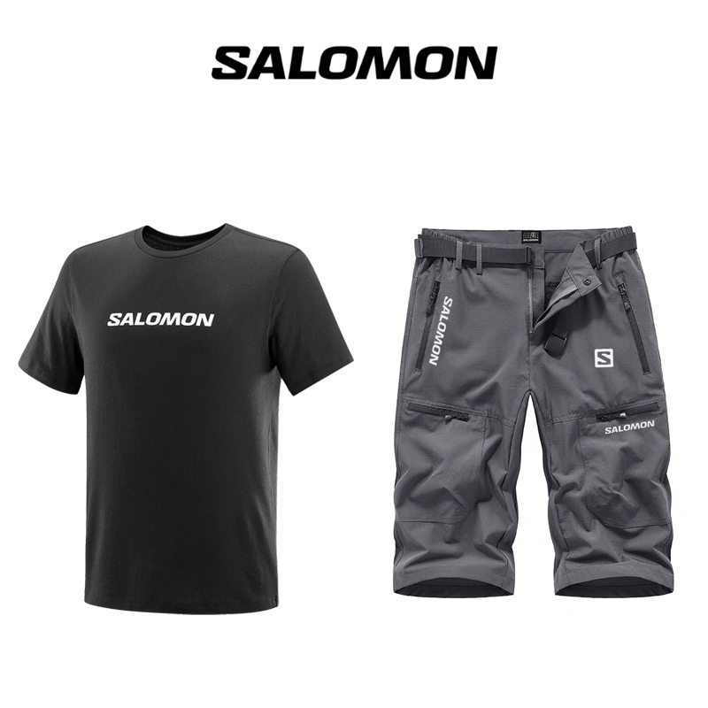 👕 Salomon® High Performance T-shirt + Quick-Drying Outdoor Shorts