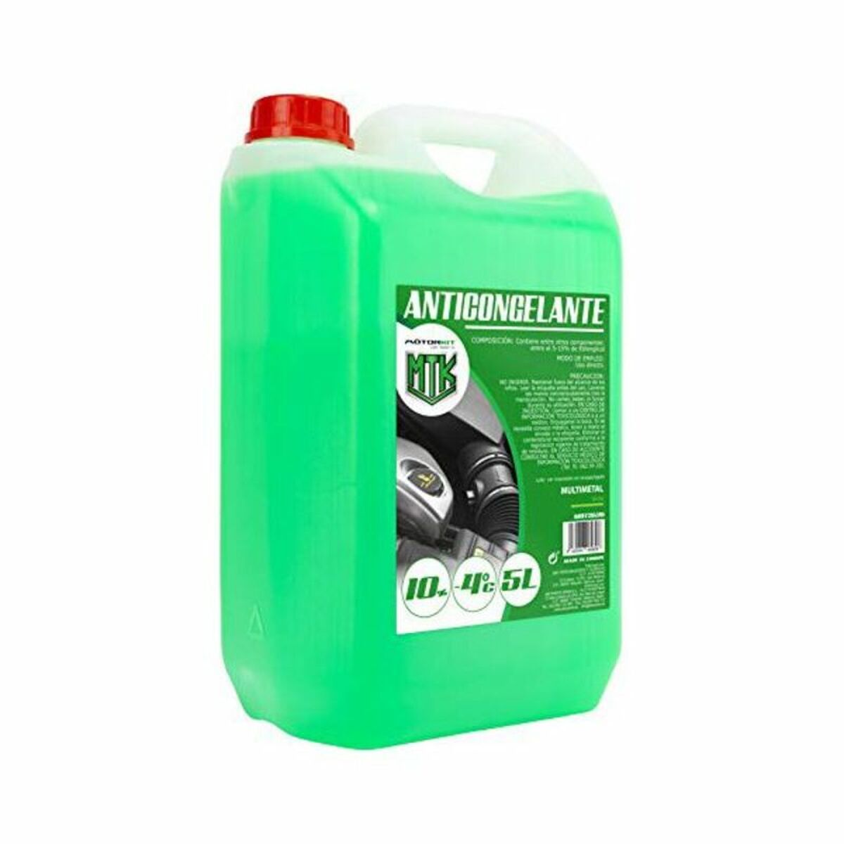 Antifreeze Motorkit -4&ordm; 10% Green (5 L)