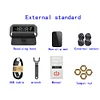 C68 USB+Solar Car Tire Pressure Monitor System with 4 External Sensors