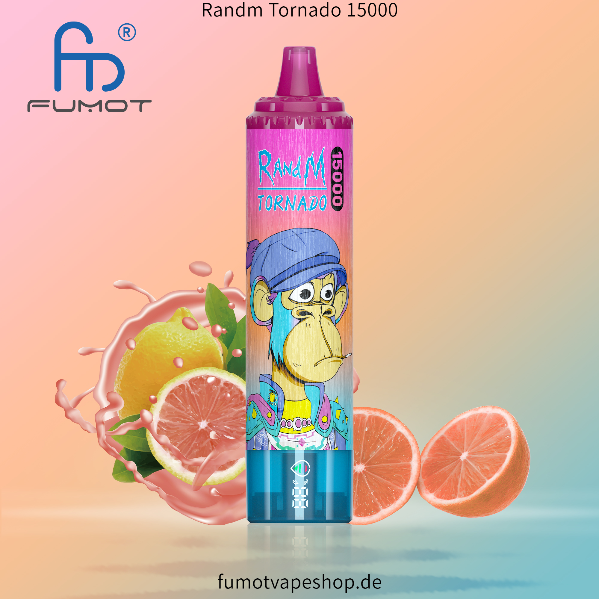 Randm Tornado 15000 rosa Limonade  fumotvapeshop