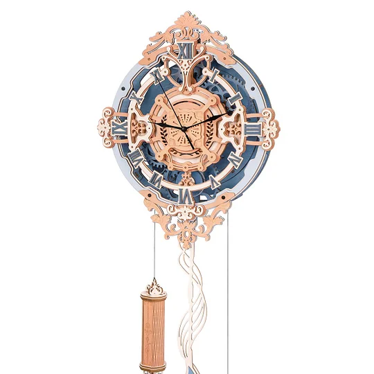 ROKR Romantic Note Wall Clock Mechanical Gear 3D Wooden Puzzle LC701 | Robotime Canada