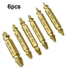 6pcs Damaged Screw Extractor Speed Out Drill Bits Tool Broken Bolt Remover
