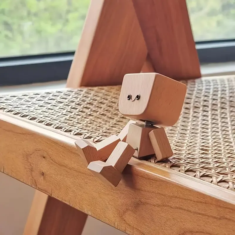 小さな木製のフィギュアは、コンピューターの勉強机やオフィスのアクセサリーとして飾られ、このクリエイティブでかわいい装飾品は卒業式、誕生日、お祝いなどに最適なギフトです。詳細 1