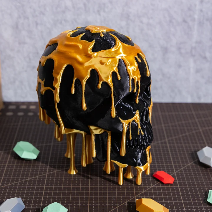 Skull Shaped Candy Jar for Halloween – Large Storage Capacity