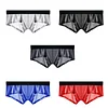 Men's Low Rise Ice Silk Breathable Satin Boxer Briefs