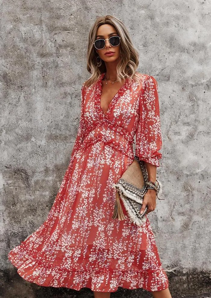 BOHO MAXI DRESS August Lemonade August Lemonade