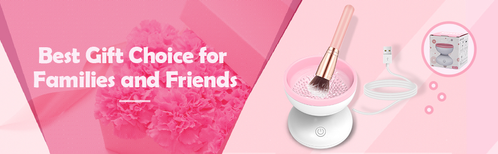 Makeup brush washing machine