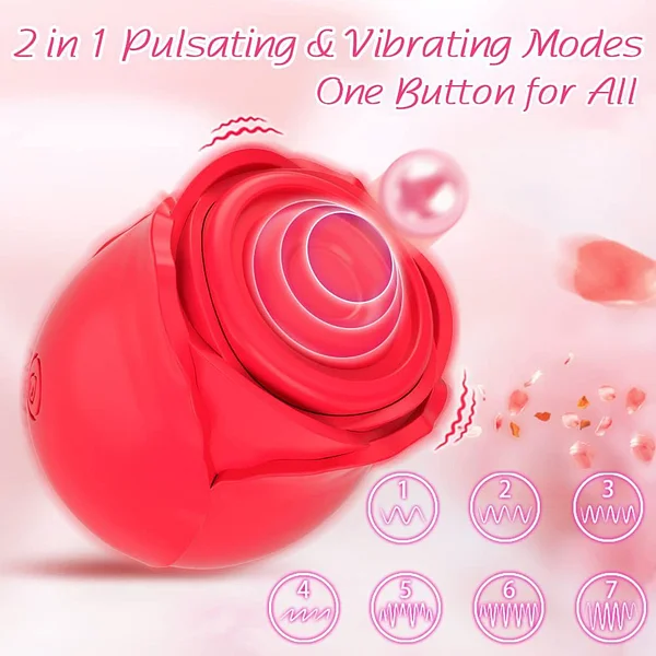 Rose Toy Tapping Nipple Clitoris Stimulator