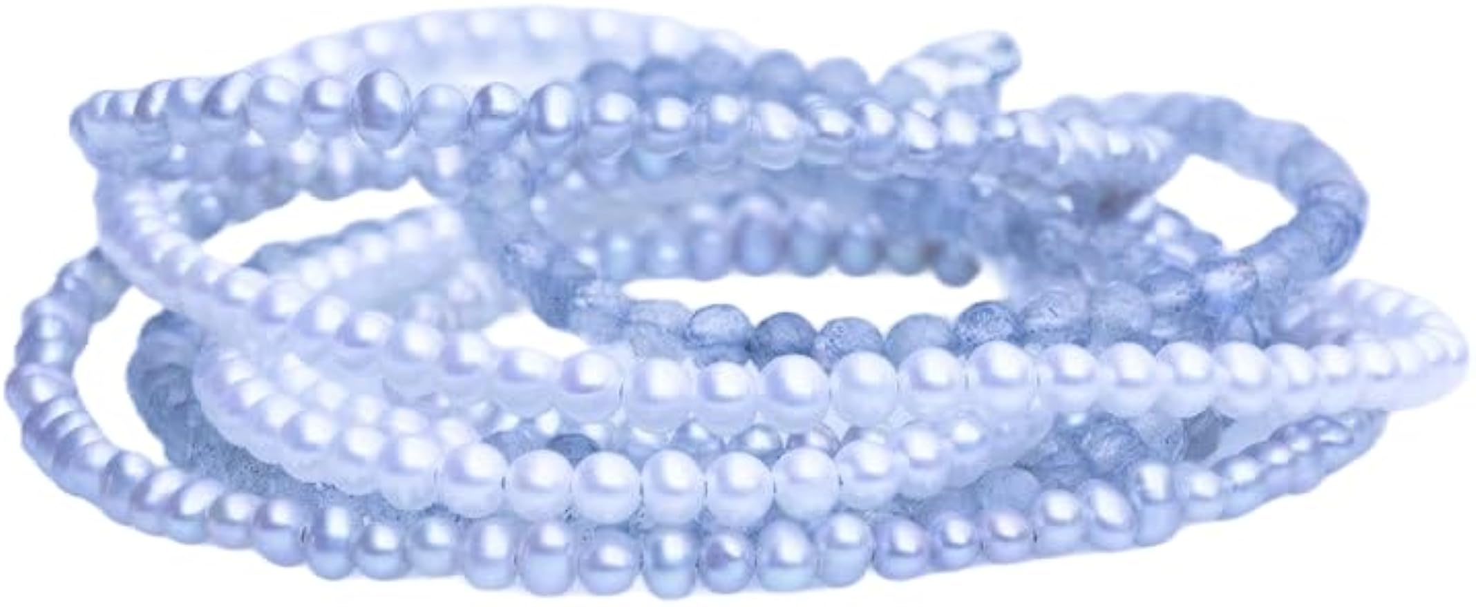 LKBEADS Natural Labradorite and freshwater pearl Necklace rondelle 5-7mm smooth 16inch Full strand Beads Jewelry Gemstone Necklace crystal healing energy stone Necklace for Women