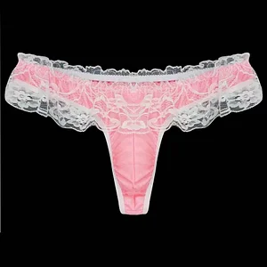 Men's Silk Lace Sexy Gay Briefs