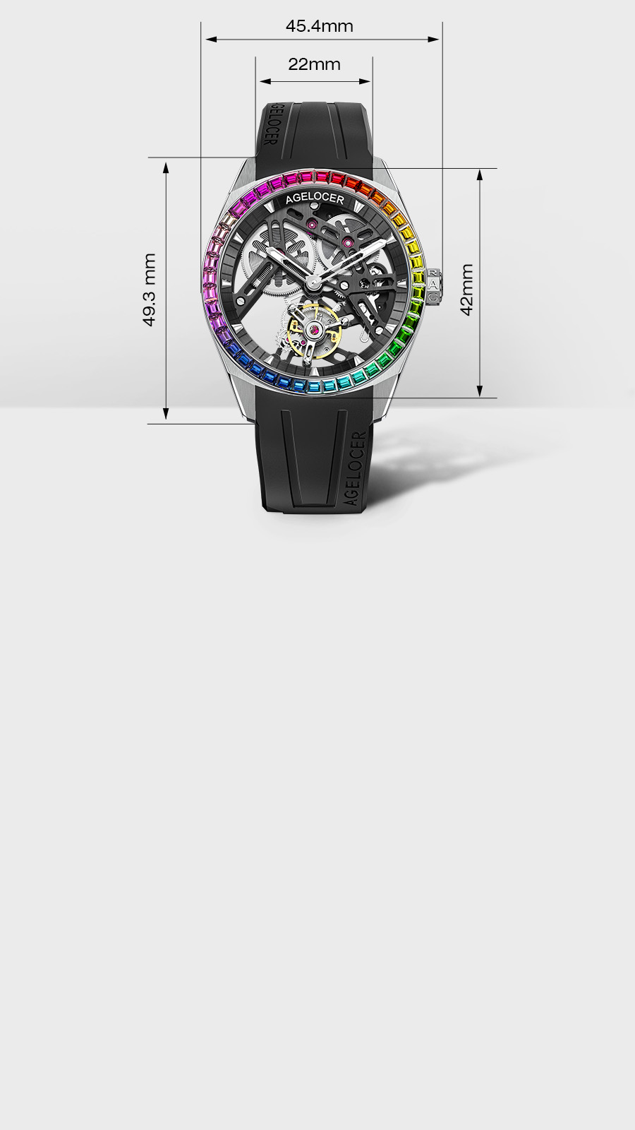 Full transparent sapphire flying tourbillon（Mobile 4）