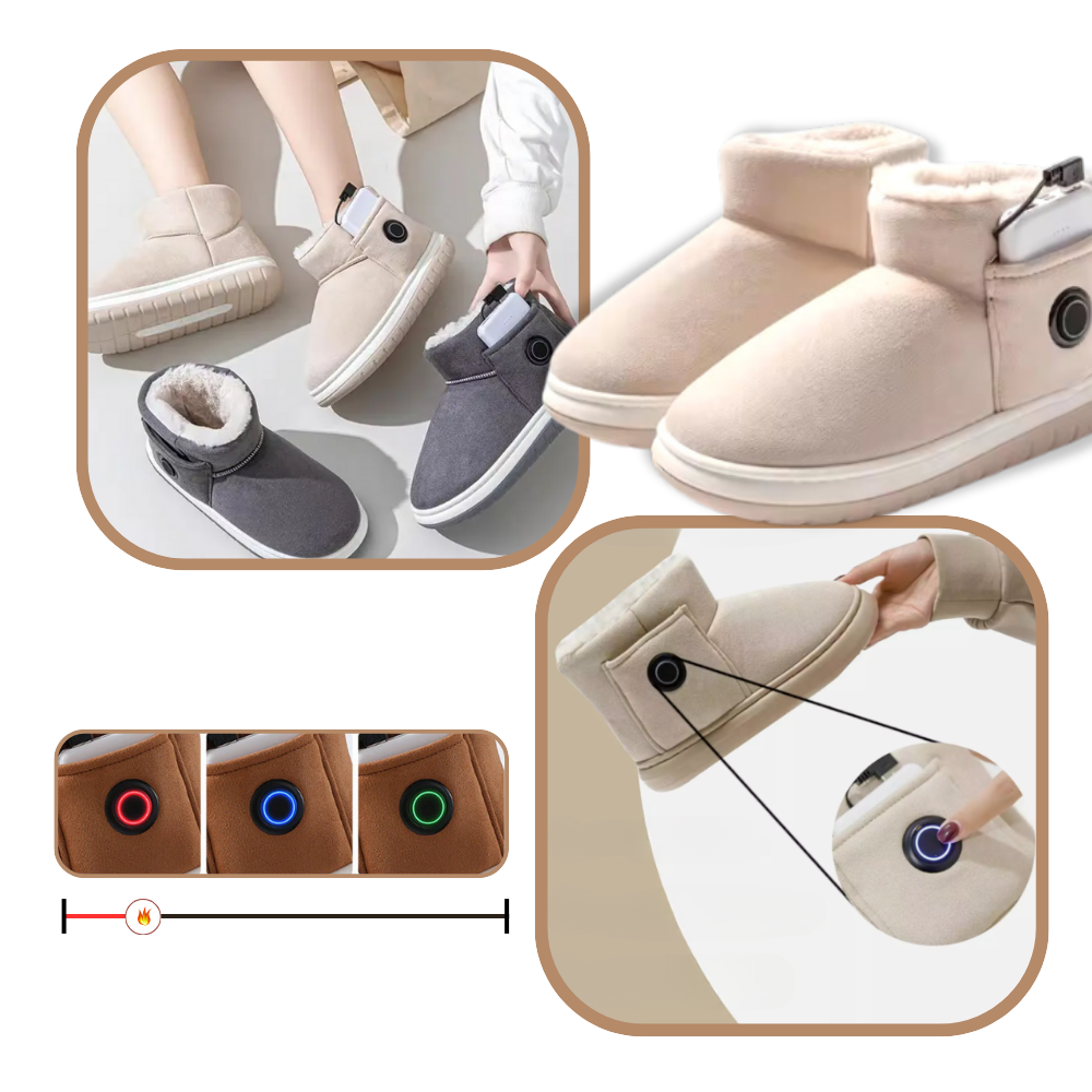 Graphene Heated Cotton Shoes - Personalized Warmth - Ozerty