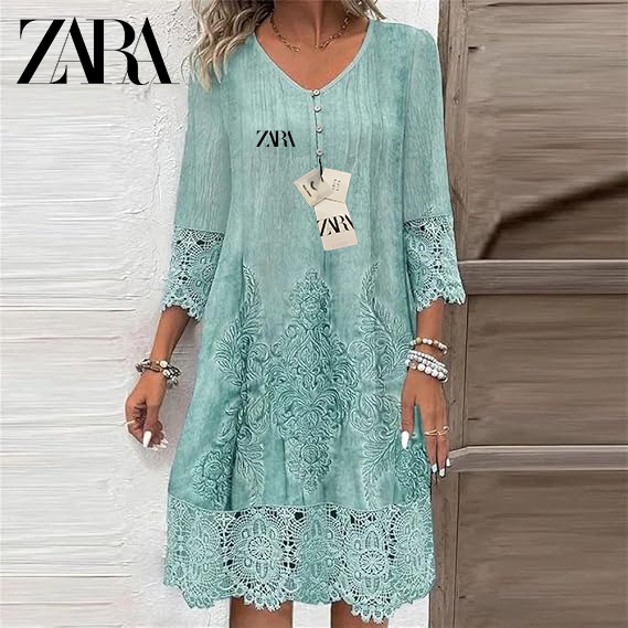 2025 New Zara Women's Embroidered Dress