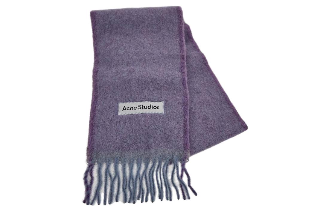 Acne Studios Knit Scarves Unisex Purple