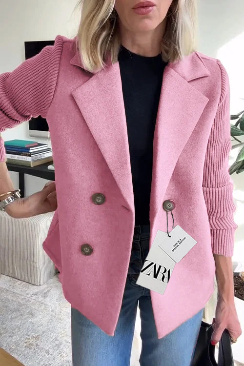 2025 Płaszcz z długimi rękawami i klapami