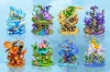 Poison Type Family - Pokemon Resin Statue - EGGS Studios
