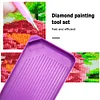 Painting Accessories - Diamonds Painting Purple Tray Funnel Plate Single Tool Accessories