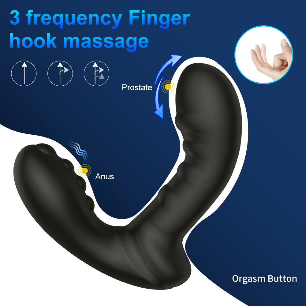 16 Vibrations 3 Wiggling Anal Plug Prostate Massager Vibrator With Remote Control