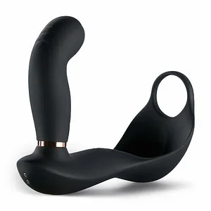 7 Vibrating & Pulsating Balls Teasing Butt Plug with Cock Ring