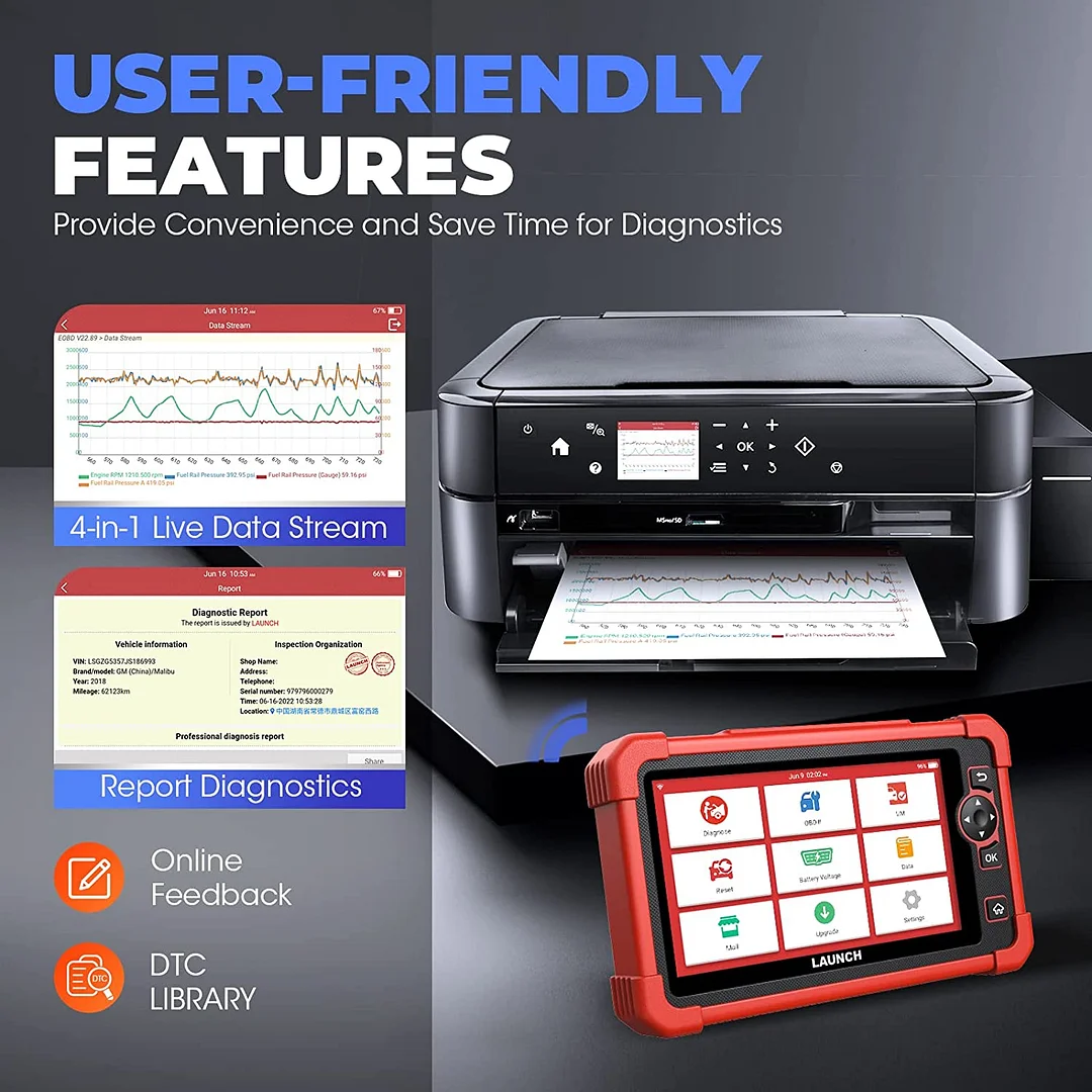 LAUNCH Scan Tool CRP919X BiDirectional Scan Tool with 29+ Service