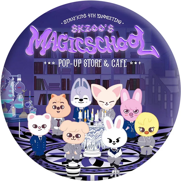 Stray Kids 4th Fanmeeting Skz’s Magic School Anime Badge