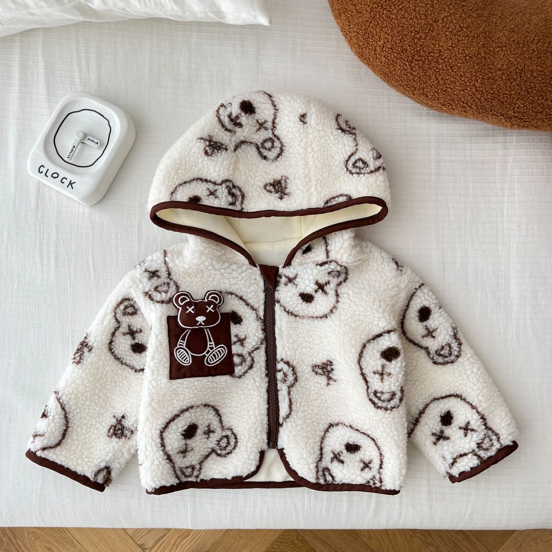 Baby Toddler Fleece Bear Hooded Coat