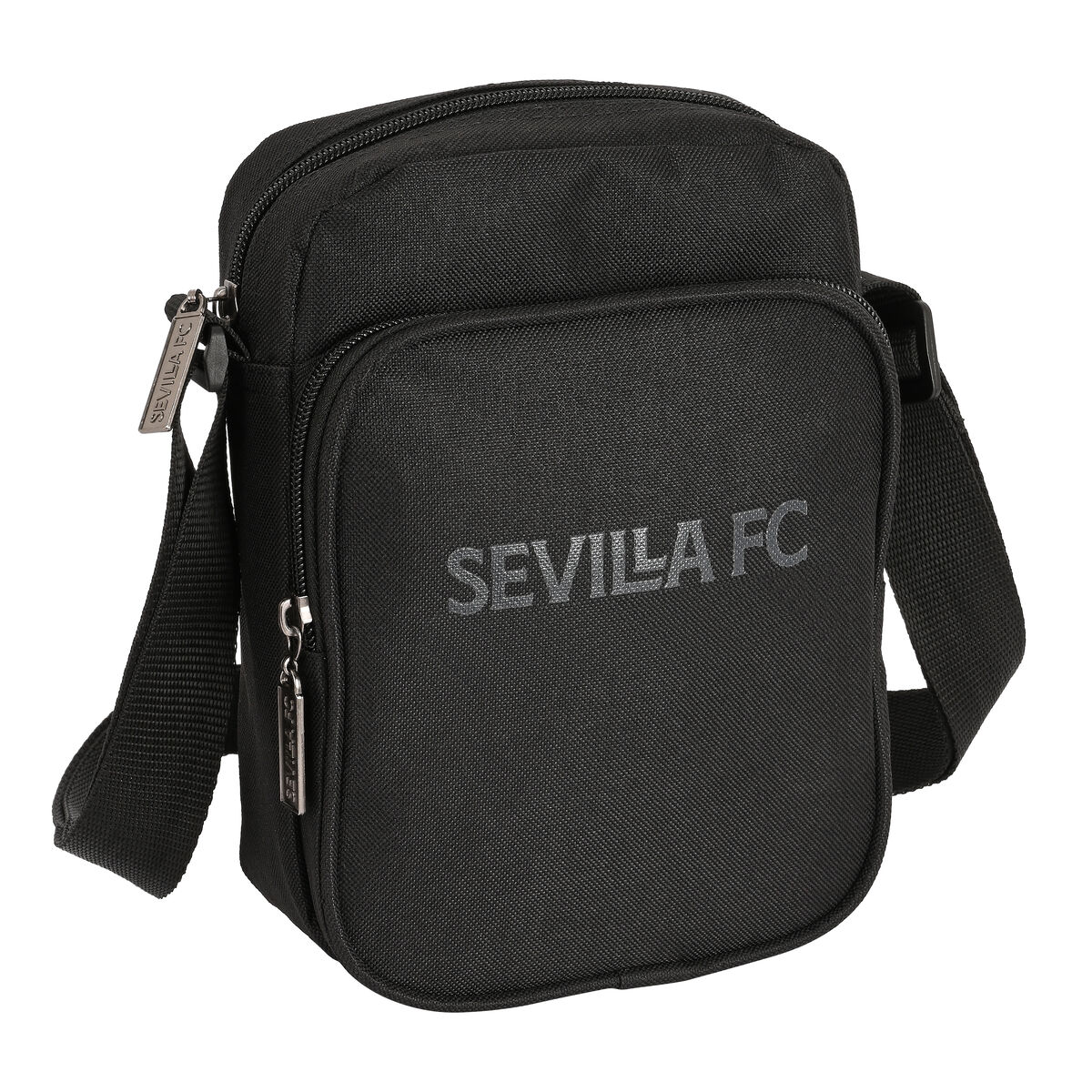 Shoulder Bag Sevilla F&uacute;tbol Club Teen 16 x 22 x 6 cm Black