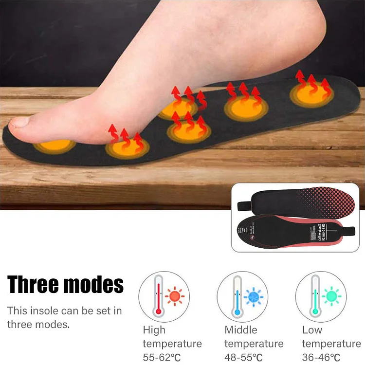 Electric Heated Insoles Unisex with Remote Controller for Hunting, Ice Fishing, Snowboarding, Outdoor Work