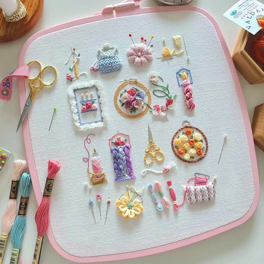 Cute Objects Embroidery Kit