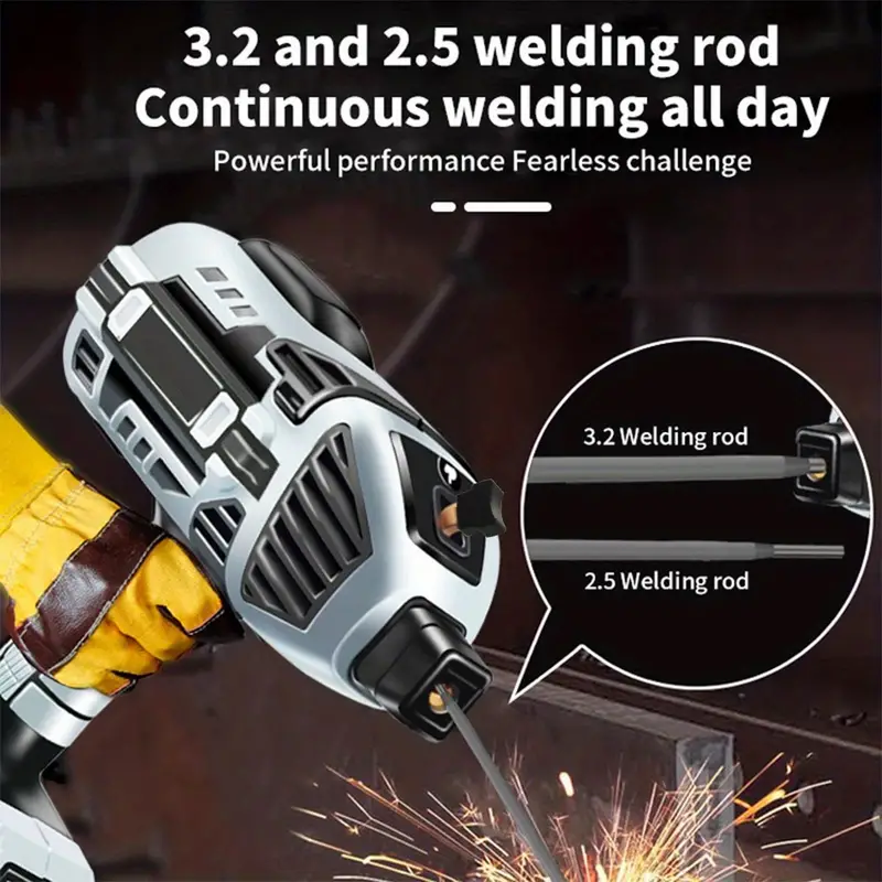 semi automatic welding machine 110v handheld arc welder digital intelligent current thrust fit 2 5mm electrodes 4600w details 1