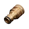 2 Pcs Faucet Fitting Brass Tap Quick Connector for Garden Tubing Car Washer Pipe