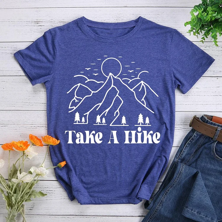 Take a hike Round Neck T-shirt-0026276