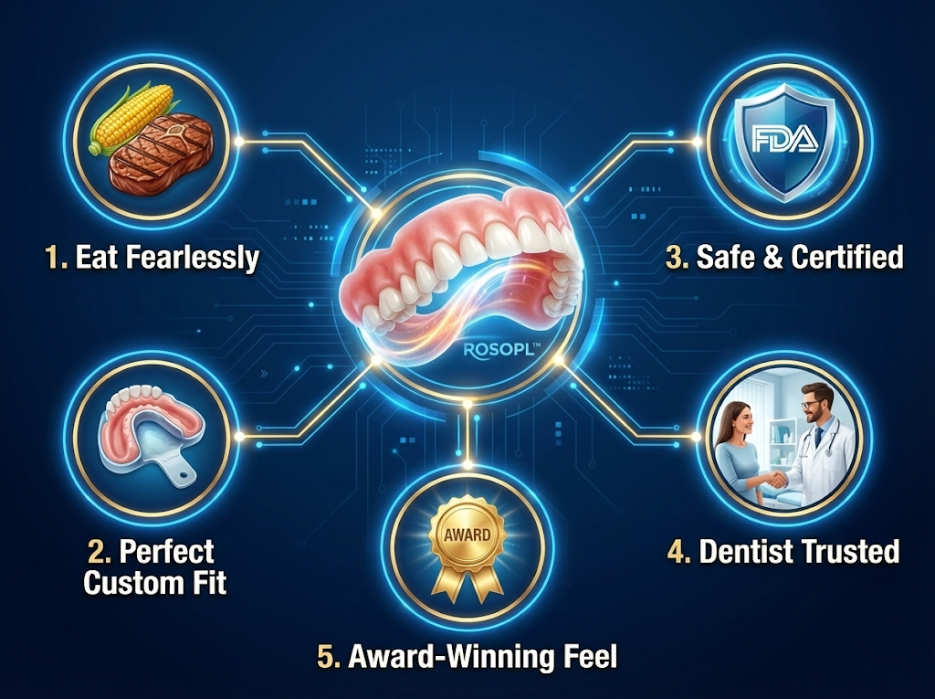 🌎Ends Today: 70% OFF! ROSOPL Custom-Fit Full Functional DenturesMake you more confident