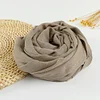Solid Color Soft Cotton Linen Scarf Women Hijab Shawl