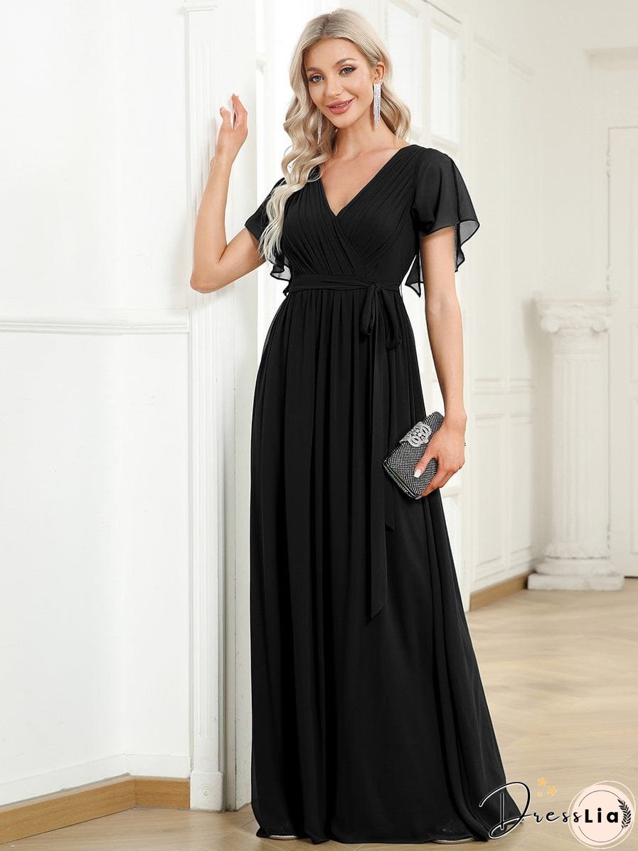 Flowy V-Neck Maxi Dress for Women
