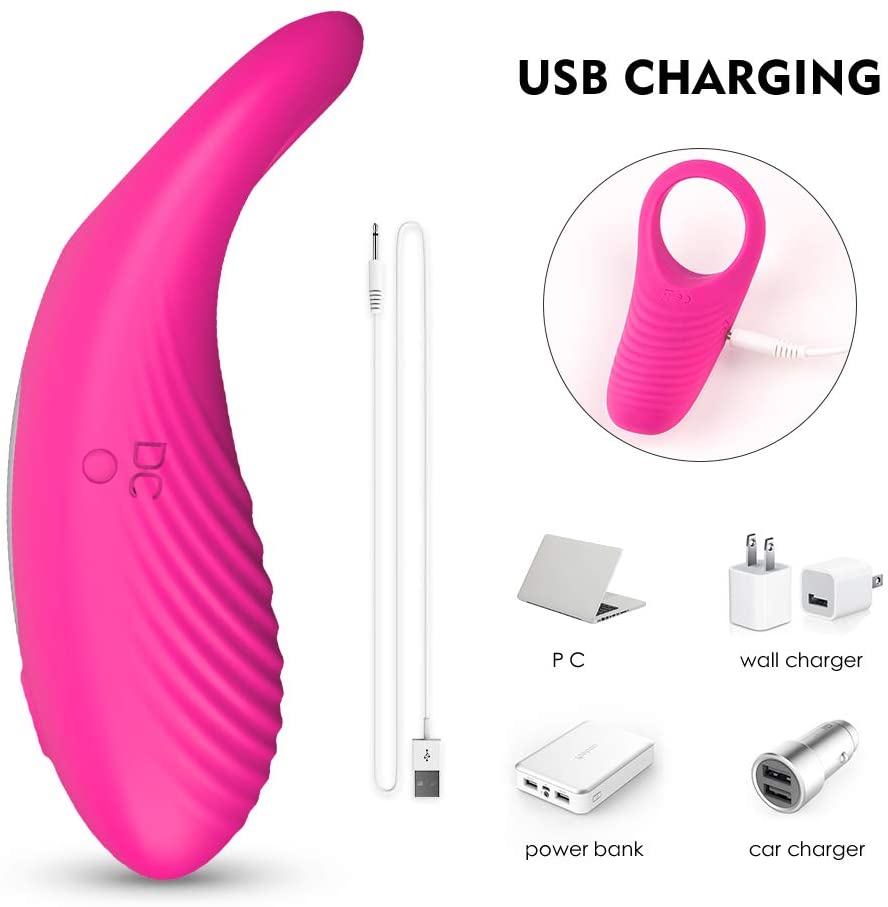 Medical Silicone Rechargeable Vibrator Cock Ring with Remote Control