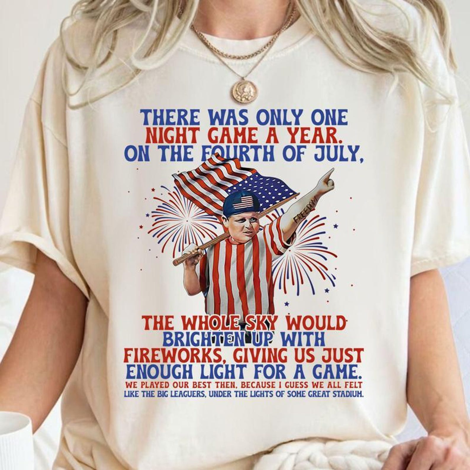 Loveyoufancy The Sandlot 4th of July Sweatshirt, Ham Porter Hambino Fireworks 4th of July Scene In Sandlot Hoodie, Scotty Smalls Baseball Shirt