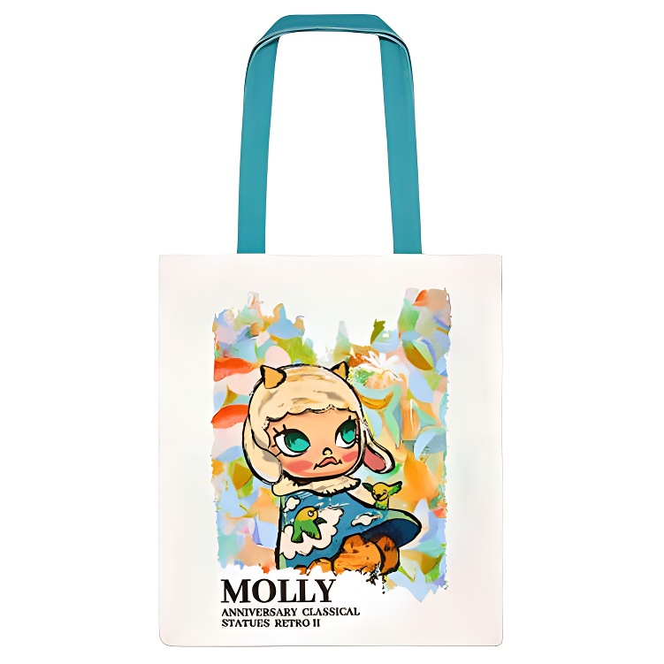 POP MART Cotton Shoulder Bag Unisex White