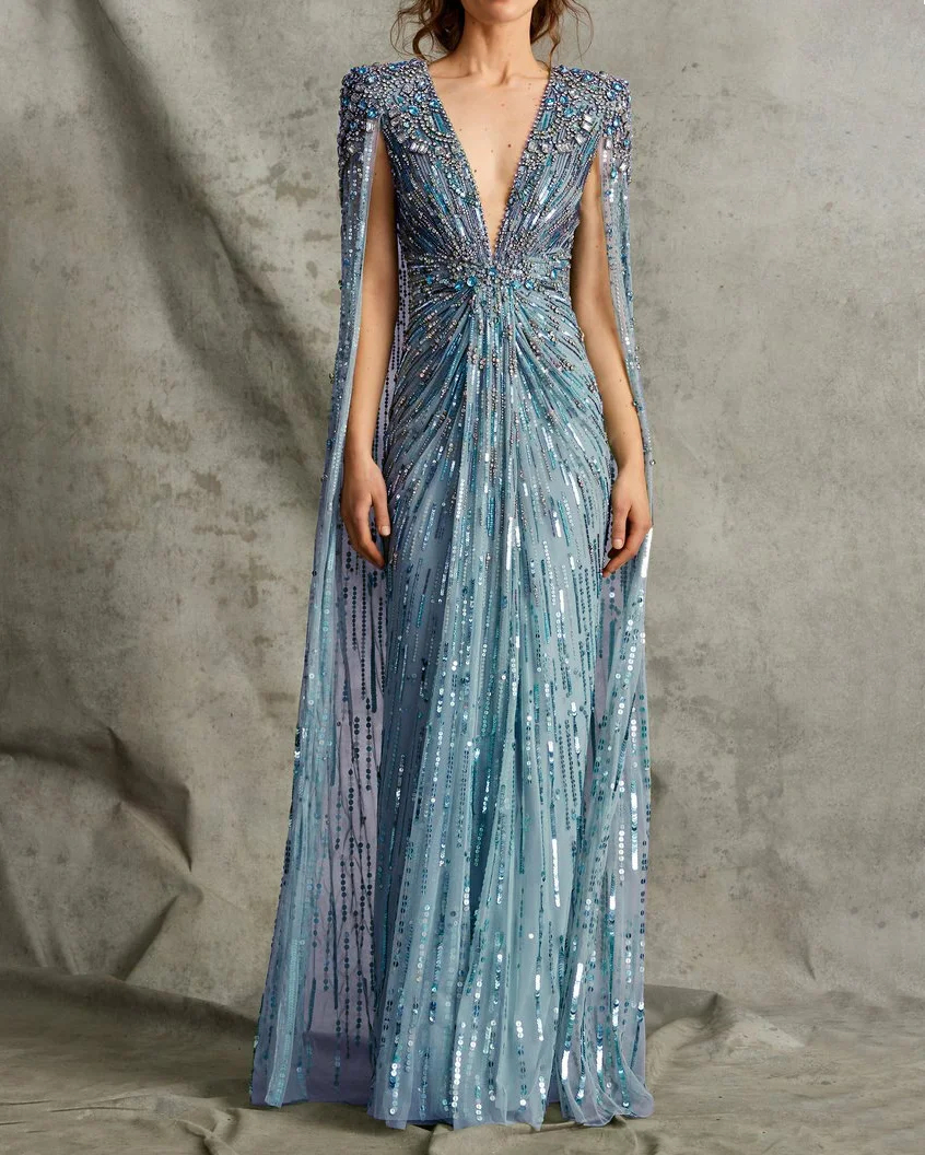 Pure American Crape With Digital Print With Elastic With Sleeves Type Palazzo Dress