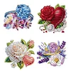 4Pcs Diamond Painting Butterfly Brooch for Wedding Party Gift