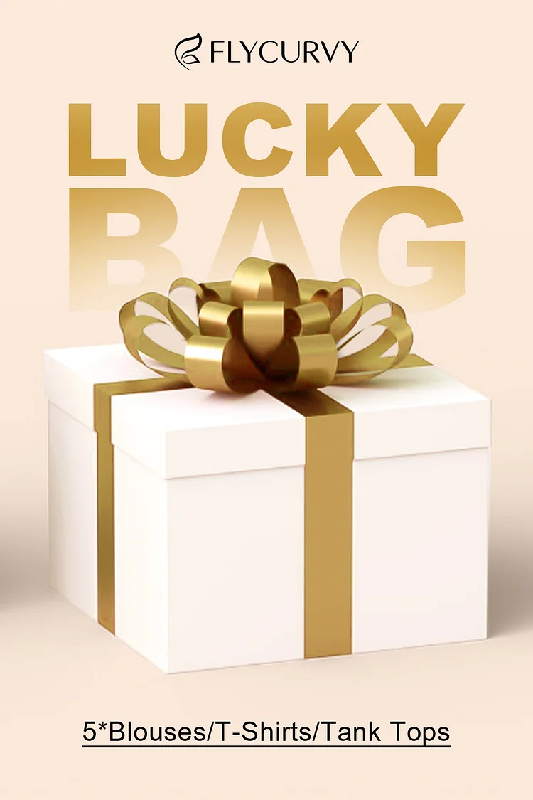 Lucky Bag-5 Random T-Shirts Or Blouses Or Tank Tops  Flycurvy [product_label]