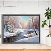 Diamond Painting-DIY Full Round Drill Snow Scene